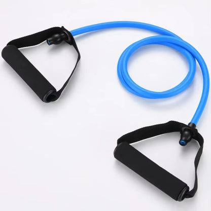 Resistance Band with Handles Yoga Drawstring Elastic Fitness Workout Tube Band Workout Strength Training